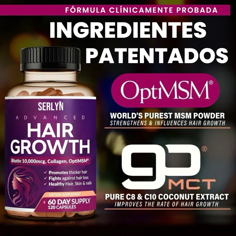 Vitaminas Avanzadas para el Crecimiento del Cabello: Más Lleno, Más Grueso