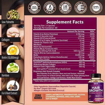 Vitaminas Avanzadas para el Crecimiento del Cabello: Más Lleno, Más Grueso