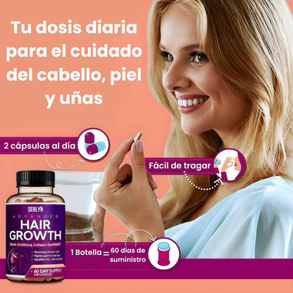 Vitaminas Avanzadas para el Crecimiento del Cabello: Más Lleno, Más Grueso